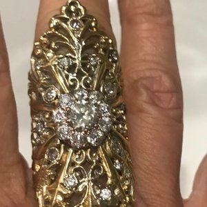 Loree Rodkin Gothic Ring 18k Gold 3k Diamond